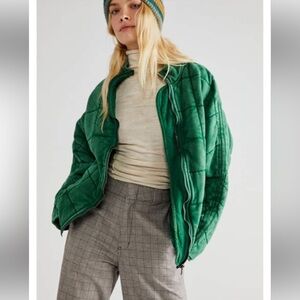 NWOT Free People Quilted Dolman Jacket XS